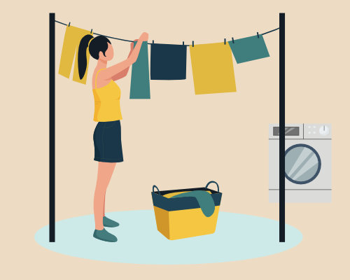 貸タオルのメリット スペースの有効活用